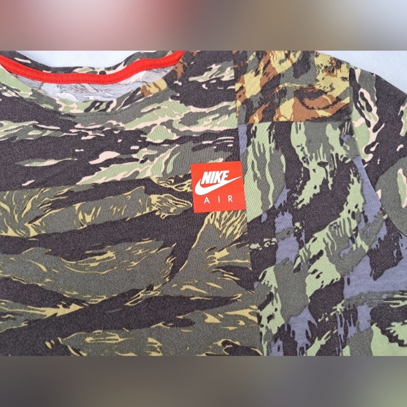 Nike Tiger Camouflage Cotton Long Sleeve Mens  Shirt Size XXL - Picture 9 of 12